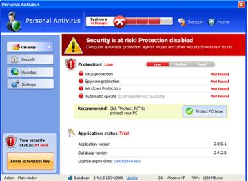 remove personal antivirus