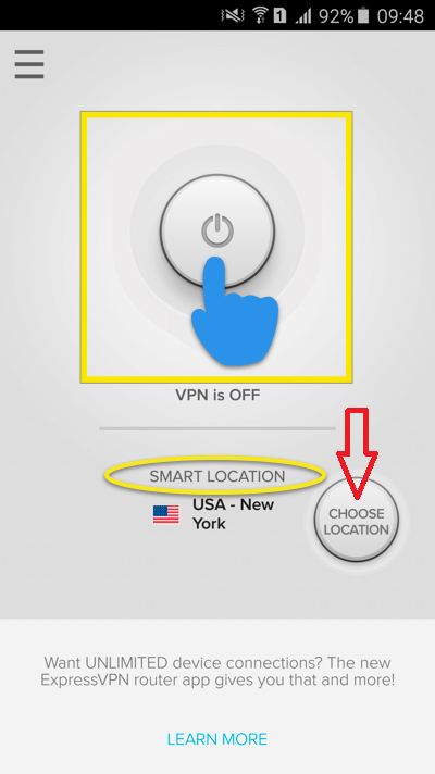 choose specific vpn server location