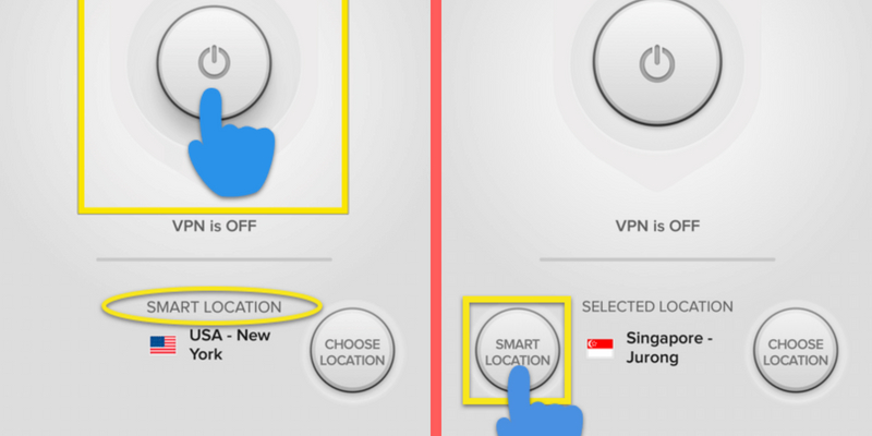 how to enable and disable express vpn smart location