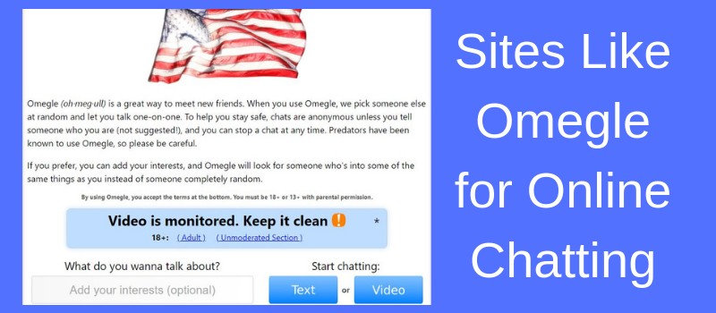 Sites like omegle chat alternative