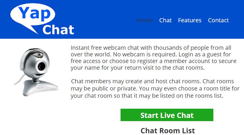 YesIChat - One click Guest Chat Rooms without registration