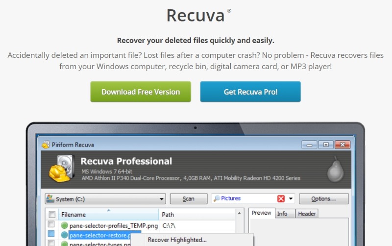 20 free data recovery software tools recuva download