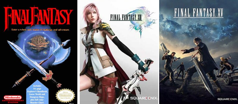 list of main title of final fantasy video games