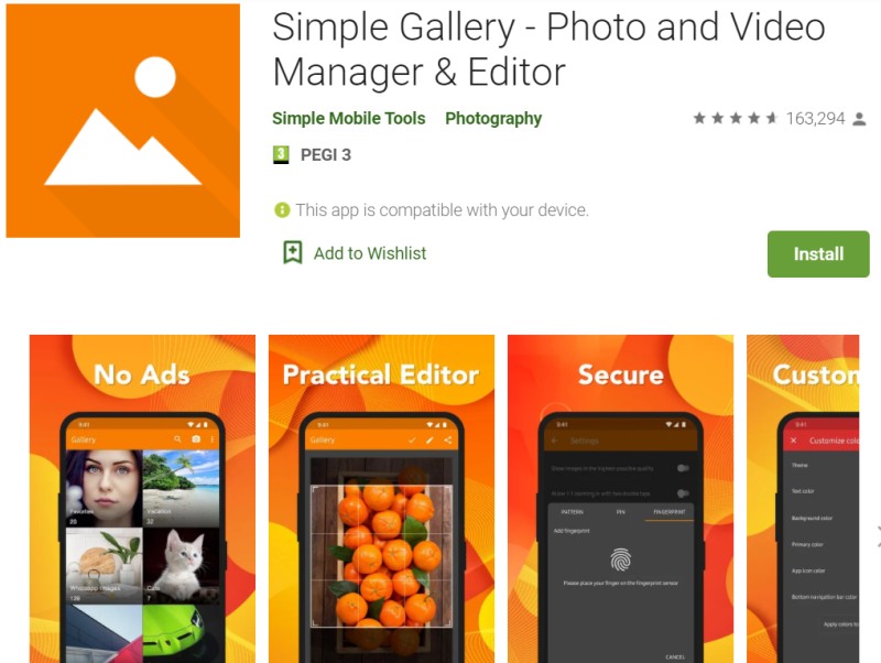Simple Gallery - Photo and Video Manager & Editor