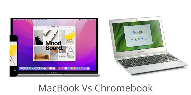 comparing chromebook and macbook computers