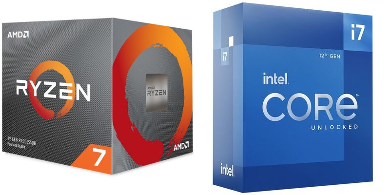 ryzen 7 vs core i7 CPU